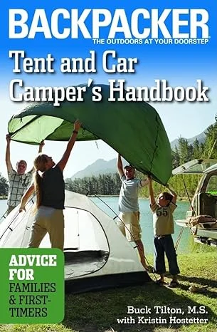 Camping hiking trail stitch-MOUNTAINEERS BOOKS, TENT AND CAR CAMPERS HANDBOOK (BACKPACKER MAGAZINE)