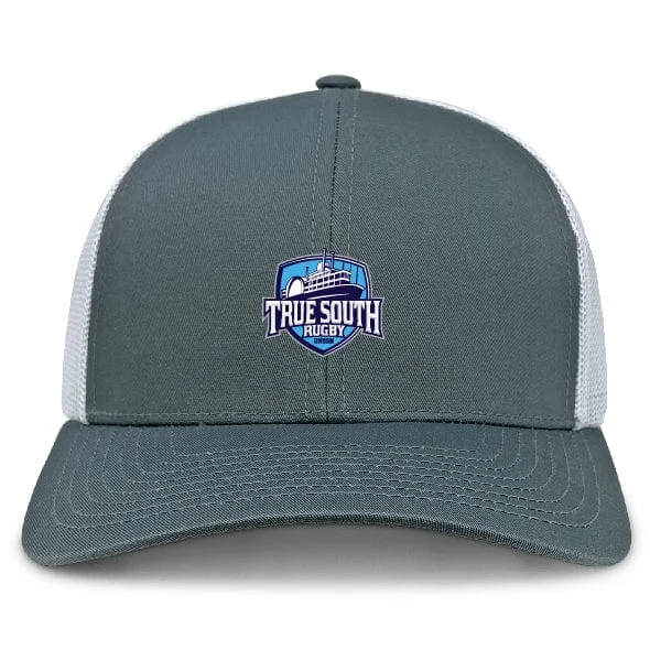 Camping hiking trail burst-True South Rugby Union Retro Trucker Cap