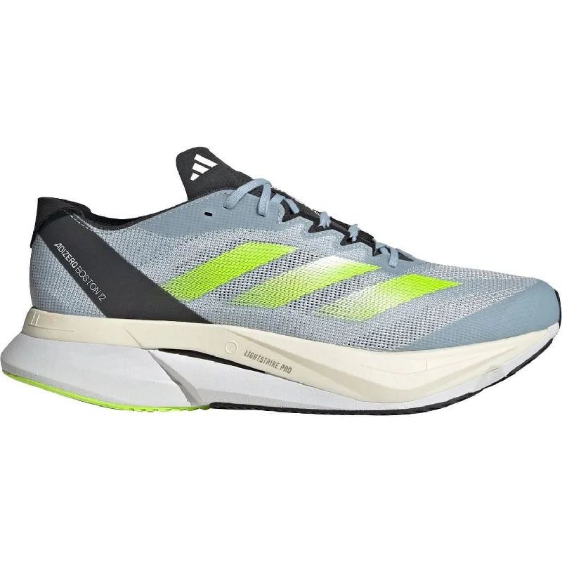 Camping hiking gear glow-adidas Adizero Boston 12 Mens Running Shoes - Blue