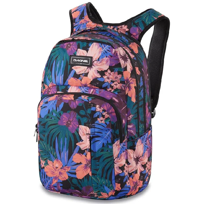 Camping hiking trail patch-Dakine Campus Premium Unisex Black Tropidelic L 28L One Size Backpack - 10002632-BLACKTROPIDELIC