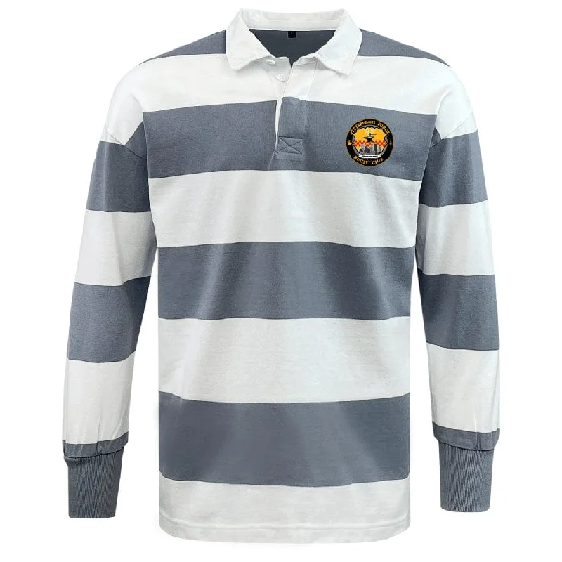 Camping hiking trail place-Pittsburgh Forge Classic Long Sleeve Hooped Rugby Jersey