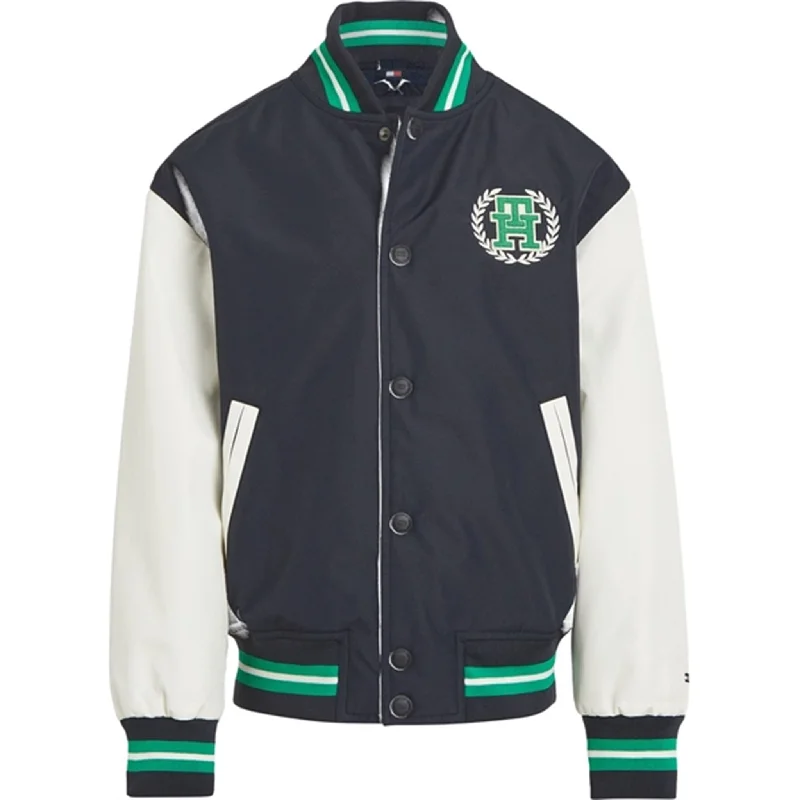 Camping hiking trail calm-Tommy Hilfiger Varsity Jacket Desert Sky