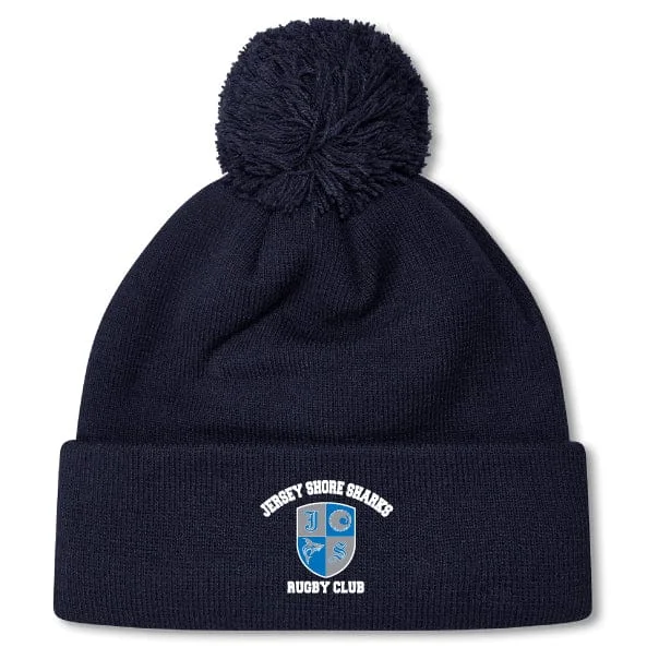 Camping hiking trail ways-Jersey Shore Sharks Pom Pom Beanie by Canterbury