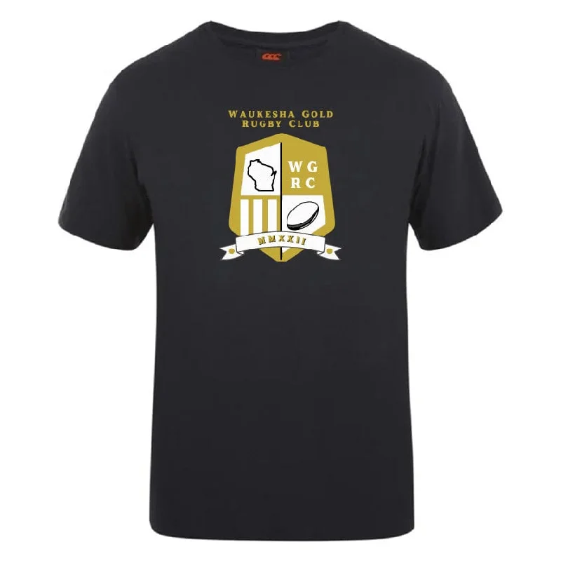 Camping hiking trail light-Waukesha Gold Rugby Club Plain Tee by Canterbury