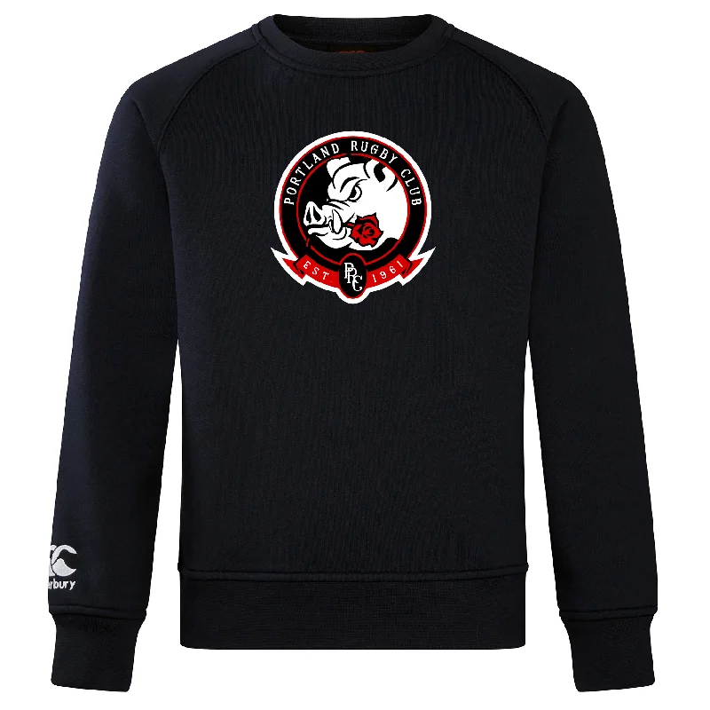 Camping hiking trail twist-Portland Rugby Club Crew Sweatshirt by Canterbury