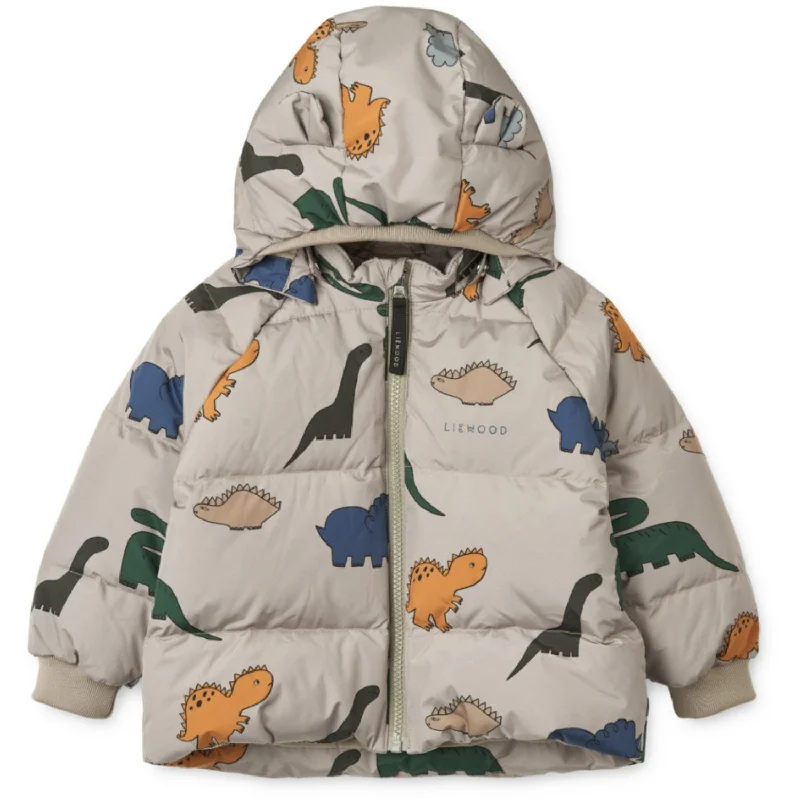 Camping hiking trail love-LieWood Dinosaurs / Mist Polle Down Puffer Jacket