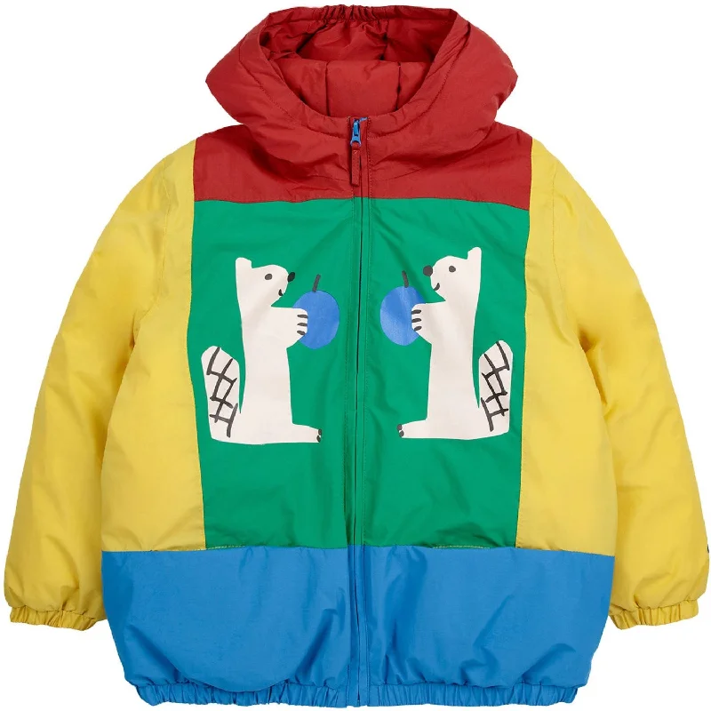 Camping hiking trail patch-Bobo Choses Multicolor Hungry Squirrel Color Block Anorak