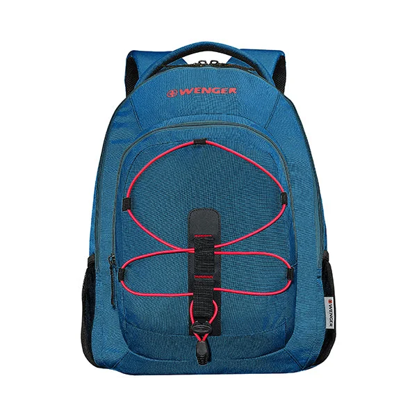 Camping hiking nature rush-Wenger BTS MARS Laptop Backpack with 16" laptop & 10" tablet in Blue (26 Litres)-Swiss designed