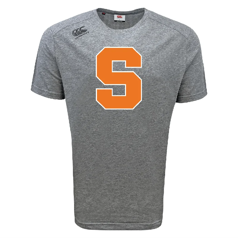 Camping hiking trail fog-Syracuse University Women's RFC Tempo Vapodri T-Shirt by Canterbury