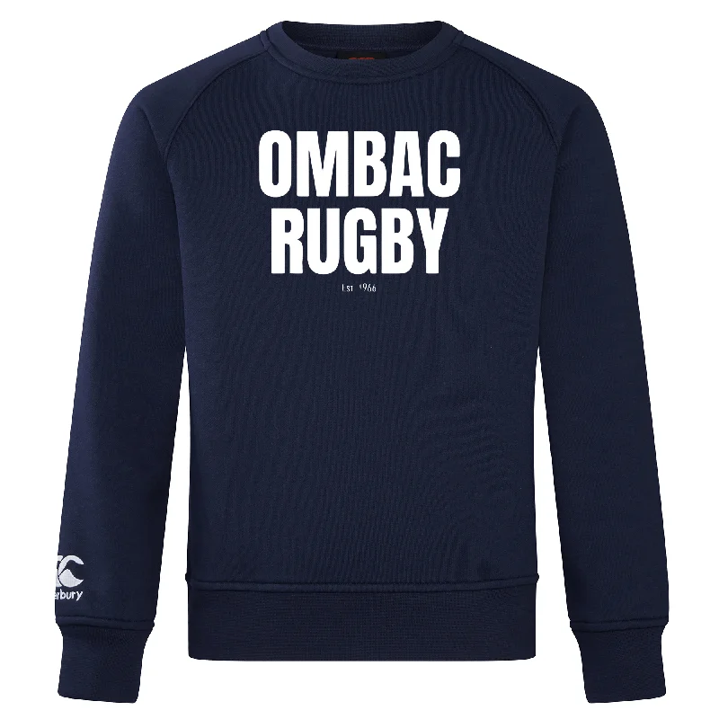 Camping hiking gear wave-OMBAC Rugby Club Crew Sweatshirt by Canterbury