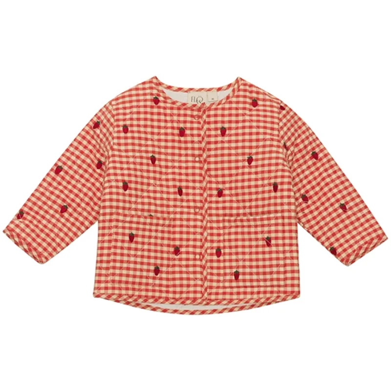 Camping hiking trail clear-Flöss Molly Jacket Berry Gingham