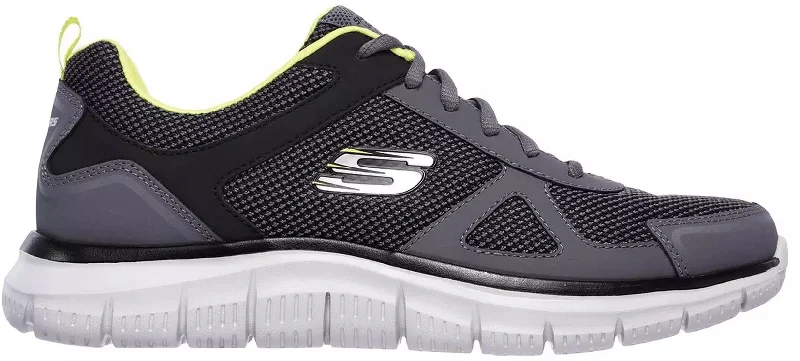 Camping hiking nature vibes-Skechers Track Bucolo Mens Training Shoes - Grey