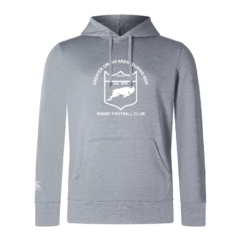 Camping hiking trail stretch-Omaha GOATS Rugby Club Lightweight Hoodie by Canterbury