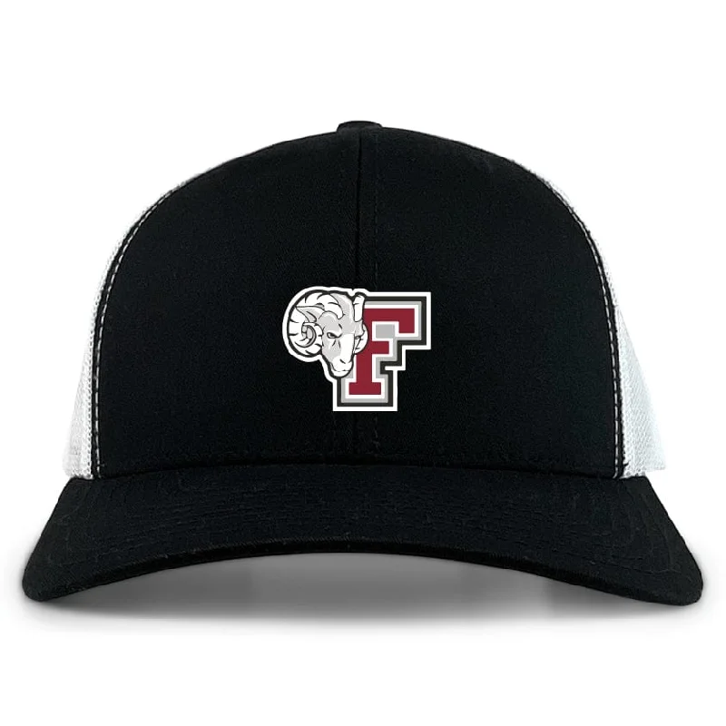 Camping hiking trail perks-Fordham University Retro Trucker Cap