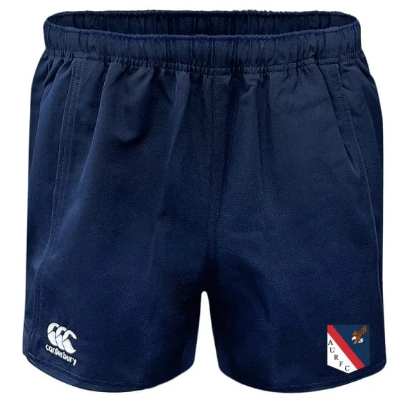 Camping hiking nature surge-American University Advantage Rugby Shorts by Canterbury