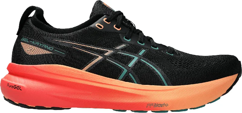 Camping hiking trail heal-Asics Gel Kayano 31 Mens Running Shoes - Black