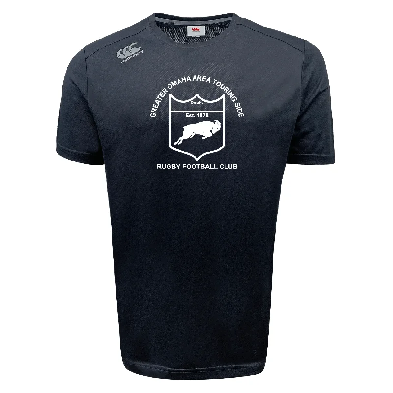 Camping hiking gear rush-Omaha GOATS Rugby Tempo Vapodri T-Shirt by Canterbury