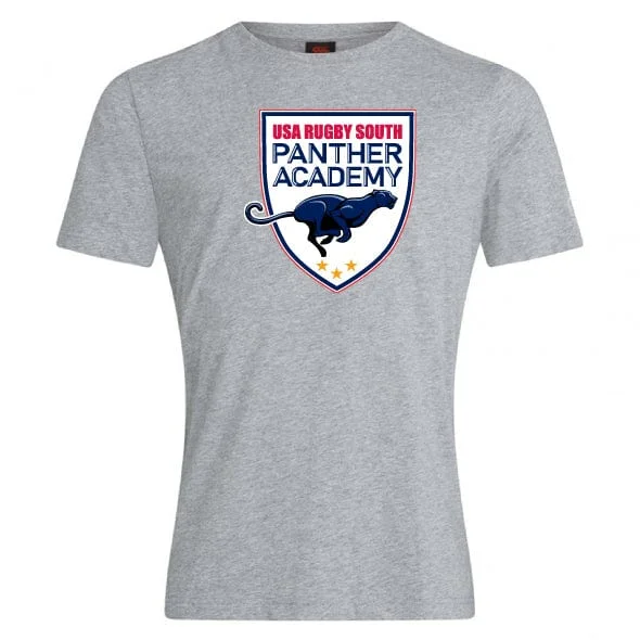 Camping hiking trail vivid-Panther Rugby Academy Club Plain Tee by Canterbury