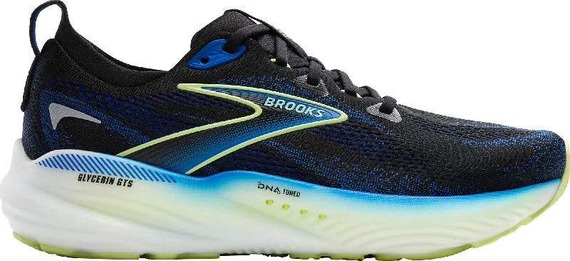 Camping hiking nature surge-Brooks Glycerin GTS 22 Mens Running Shoes - Black