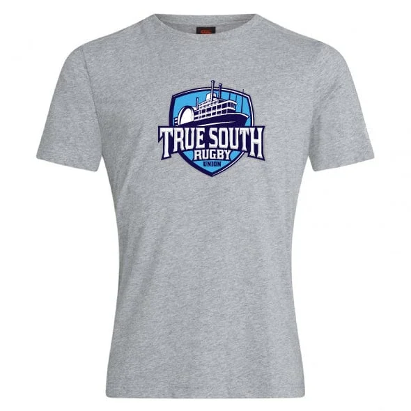 Camping hiking trail dip-True South Rugby Union Club Plain Tee by Canterbury