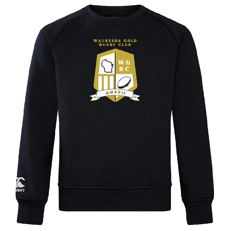 Camping hiking trail ice-Waukesha Gold Rugby Club Crew Sweatshirt by Canterbury