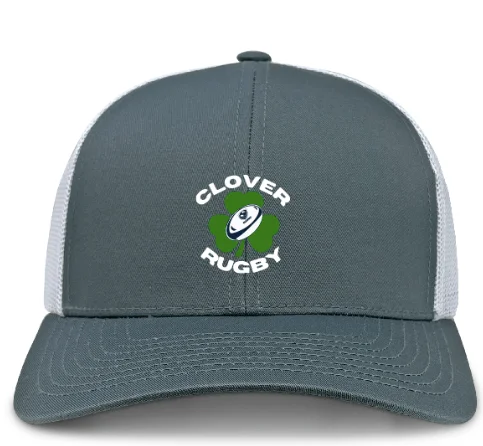 Camping hiking trail frost-Clover Blue Eagles Rugby Retro Trucker Cap