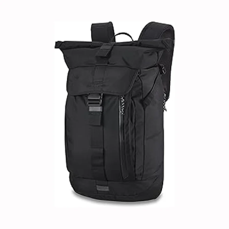 Camping hiking trail heal-Dakine Unisex Black Ballistic 25L One Size Motive Rolltop Backpack - 10003881-BLKBLSTC