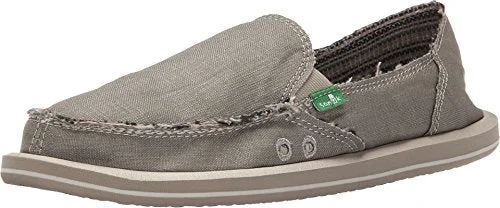 Camping hiking gear charm-Sanuk Donna Hemp Olive Grey 11 B (M)