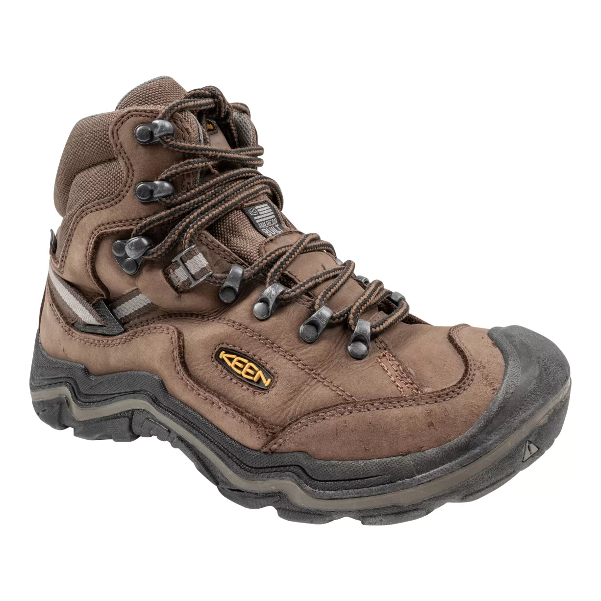 Camping hiking trail raw-KEEN Durand II Mid Waterproof Hiking Boots - Men's