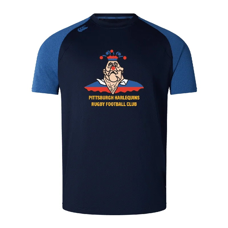 Camping hiking trail burst-Pittsburgh Harlequins Rugby Elite Training Tee by Canterbury