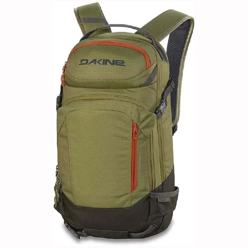 Camping hiking gear wave-Dakine Men's Utility Green 20L One Size Heli Pro Backpack - 10003262-UTILITYGREEN