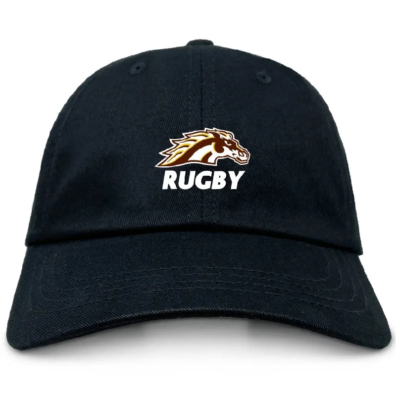 Camping hiking trail rest-Western Michigan University Men's Rugby Adult Low-Profile Cotton Twill Dad Cap