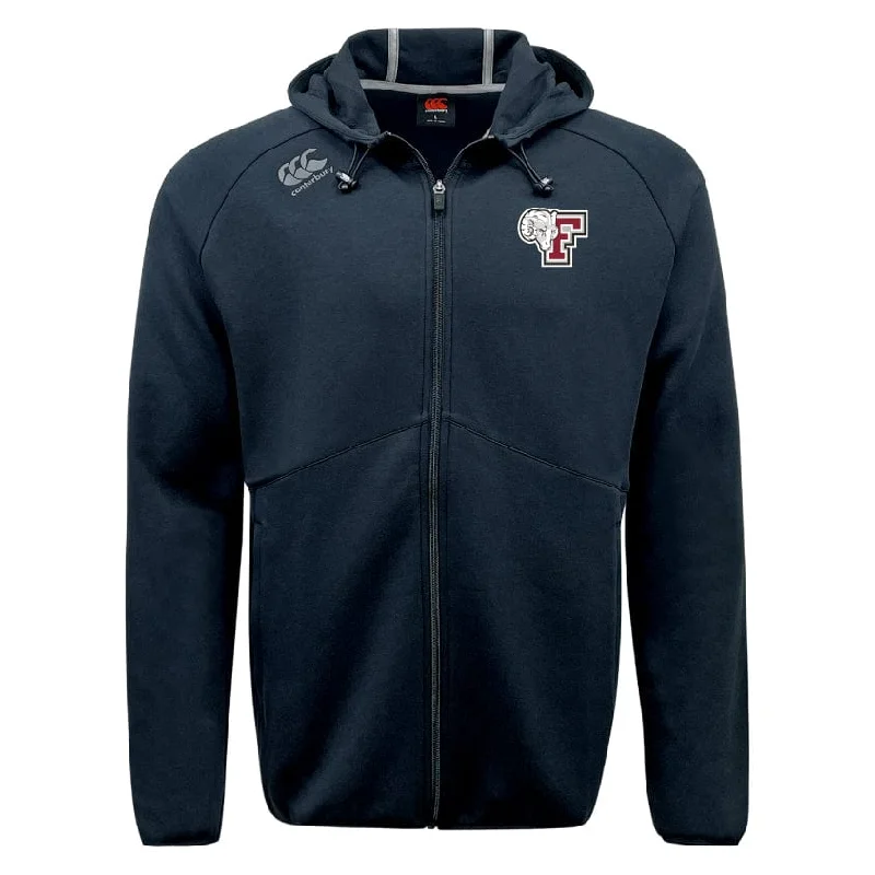 Camping hiking trail bounties-Fordham University Tempo Vapodri Full-Zip Hoodie by Canterbury