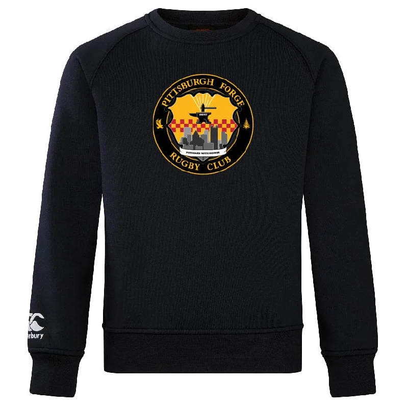 Camping hiking trail merge-Pittsburgh Forge Club Crew Sweatshirt by Canterbury