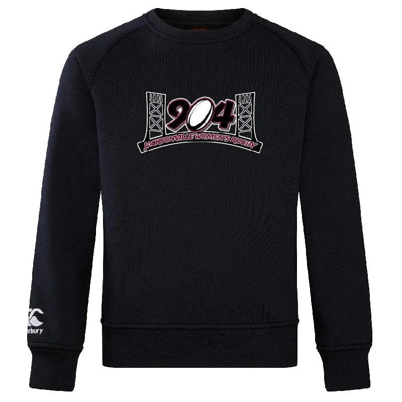 Camping hiking trail kick-Jacksonville Women's Rugby Club Crew Sweatshirt by Canterbury