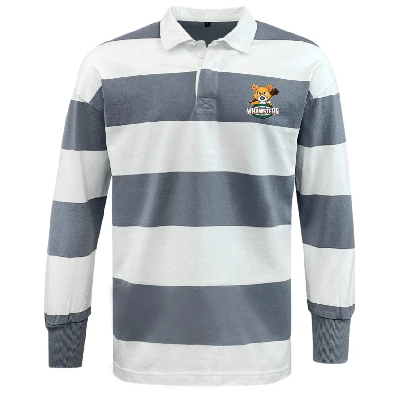 Camping hiking trail heal-Maryville Whamsters Rugby Classic Long Sleeve Hooped Rugby Jersey