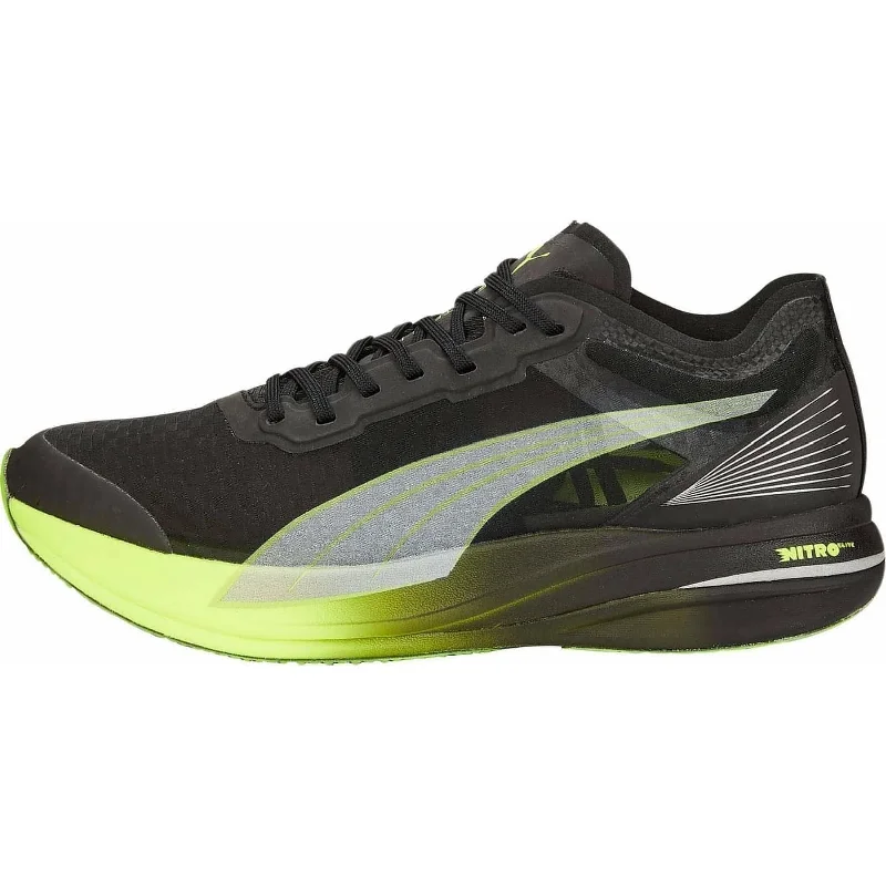 Camping hiking outdoor spark-Puma Deviate Nitro Elite Carbon Mens Running Shoes - Black