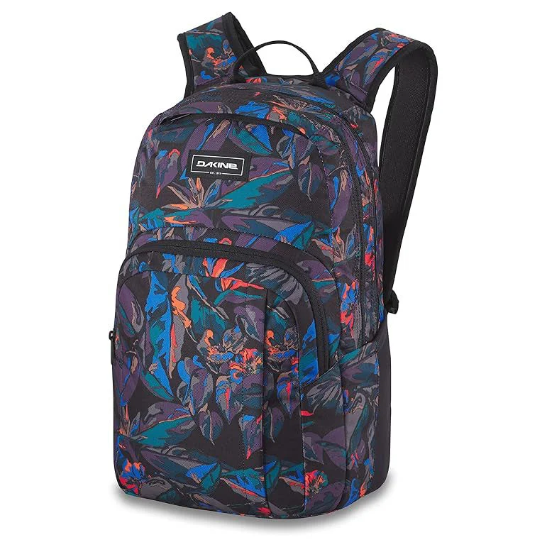 Camping hiking gear wave-Dakine Unisex Tropic Dream 25L One Size Campus Mid Size Backpack  - 10002634-TROPICDREAM/WHITE