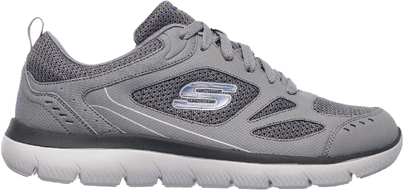 Camping hiking gear ruggedness-Skechers Summits South Rim Mens Training Shoes - Grey