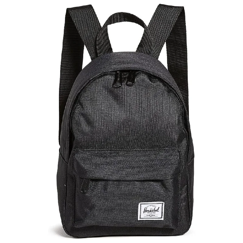 Camping hiking trail sweeps-Herschel Unisex Black Mini 9L Classic Backpack - 10787-00001-OS