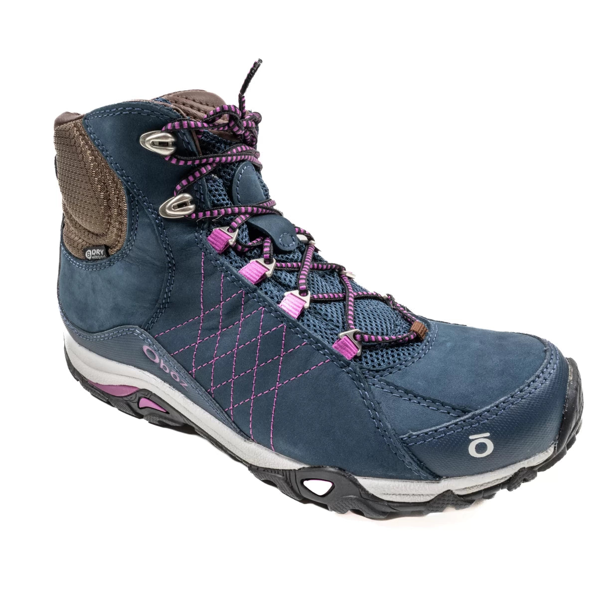 Camping hiking trail firm-Oboz Sapphire Waterproof Mid Hiking Boots - Women's