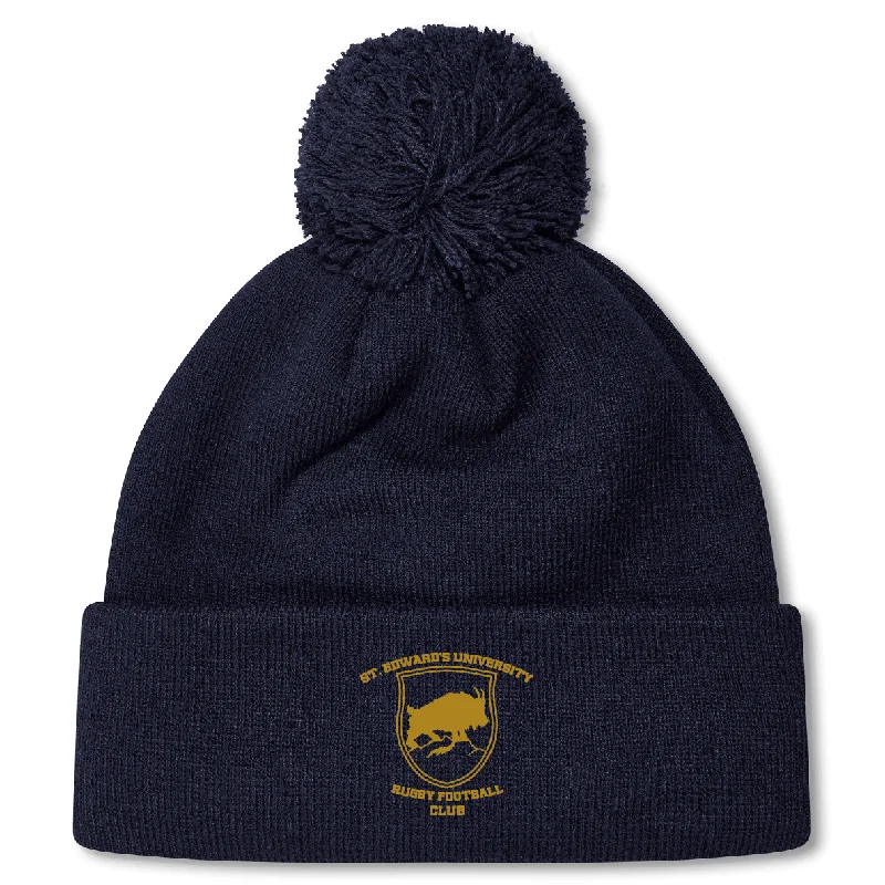 Camping hiking trail huge-St Edwards University RFC Pom Pom Beanie by Canterbury