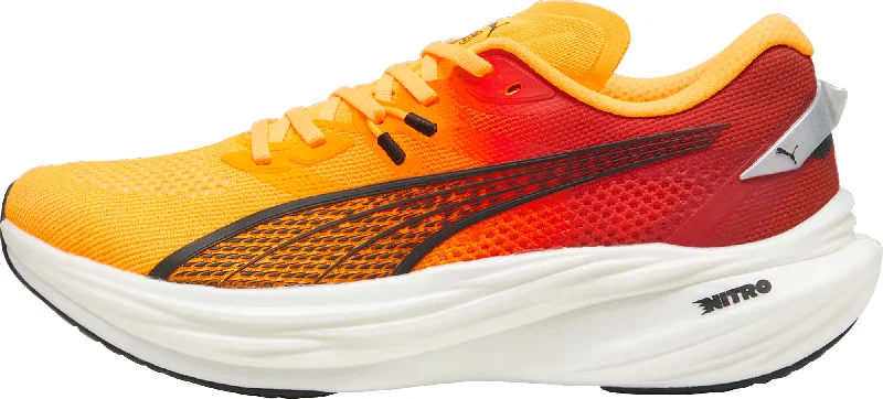 Camping hiking gear wins-Puma Deviate Nitro 3 Mens Running Shoes - Orange