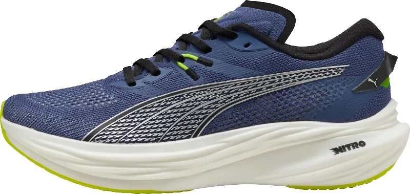 Camping hiking trail bursts-Puma Deviate Nitro 3 Mens Running Shoes - Blue