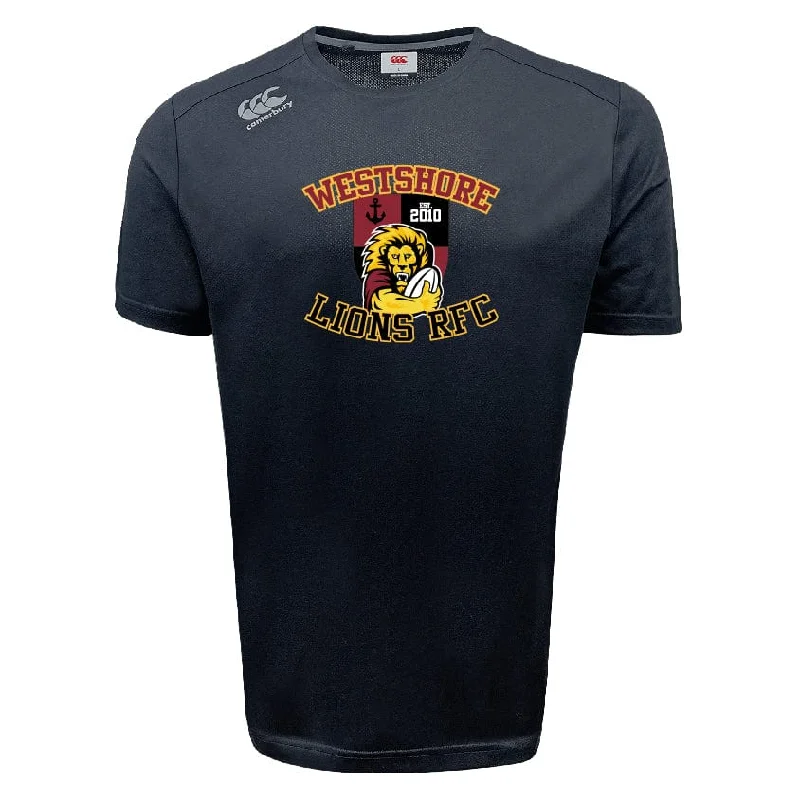 Camping hiking trail perks-Westshore Lions Tempo Vapodri T-Shirt by Canterbury