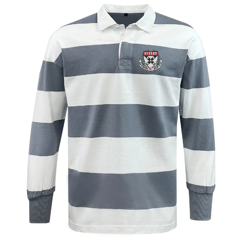 Camping hiking trail ease-Harvard Business School RFC Classic Long Sleeve Hooped Rugby Jersey