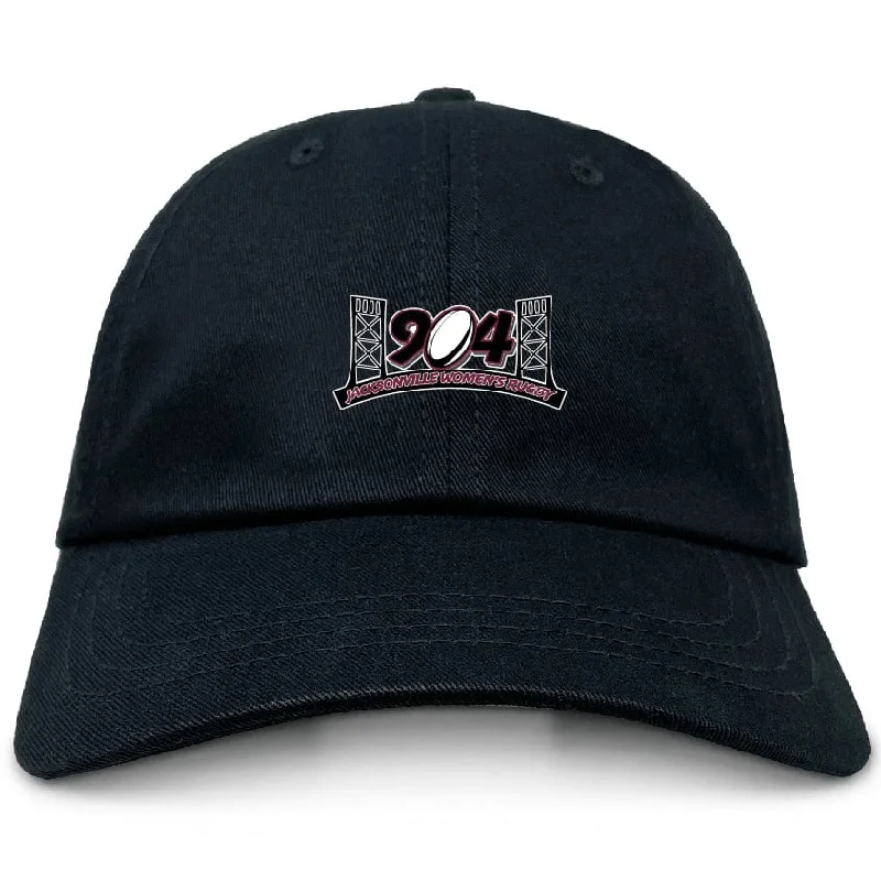 Camping hiking trail heart-Jacksonville Women's Rugby Adult Low-Profile Cotton Twill Dad Cap