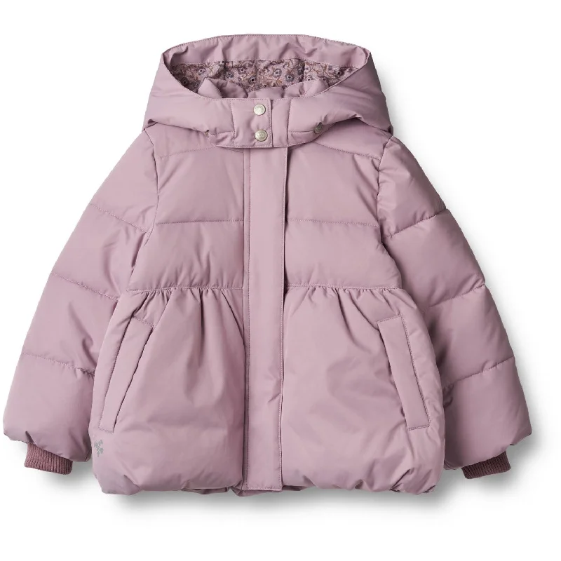 Camping hiking trail jump-Wheat Soft Lilac Puffer Jacket Karla