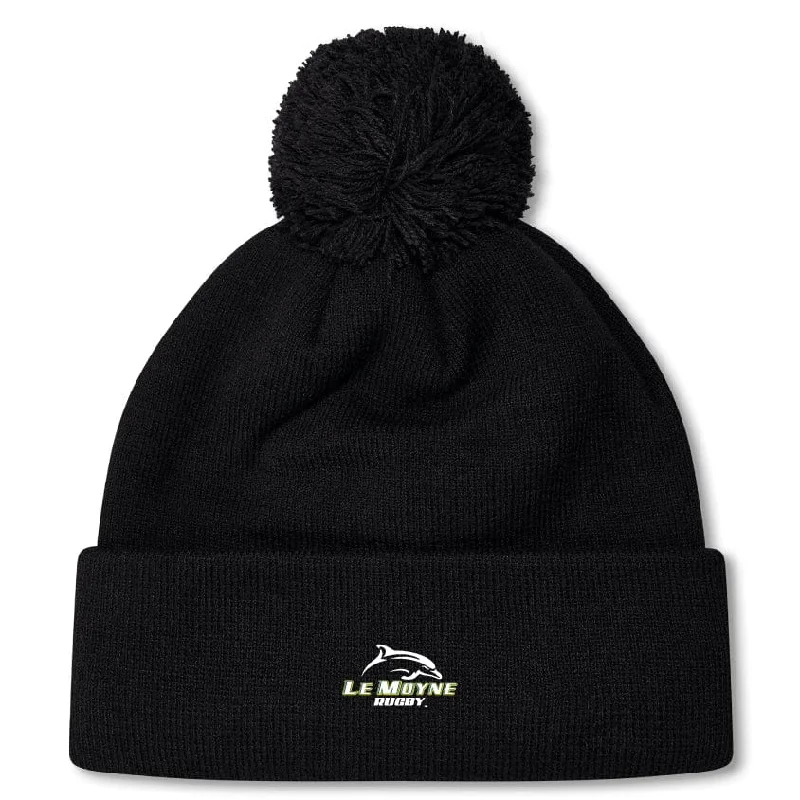 Camping hiking outdoor links-Le Moyne College Pom Pom Beanie by Canterbury