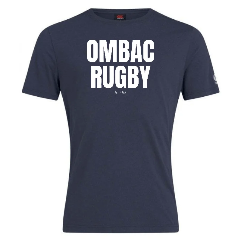 Camping hiking trail sharp-OMBAC Rugby Club Plain Tee by Canterbury